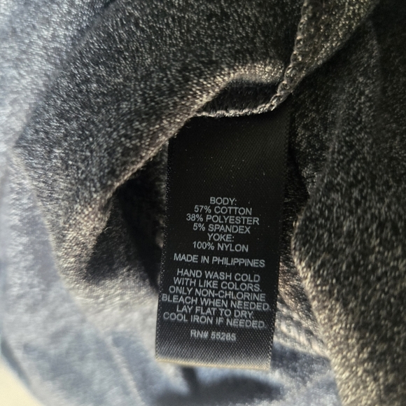 Express Gray Blouse Top with Chic Design - Picture 5 of 5